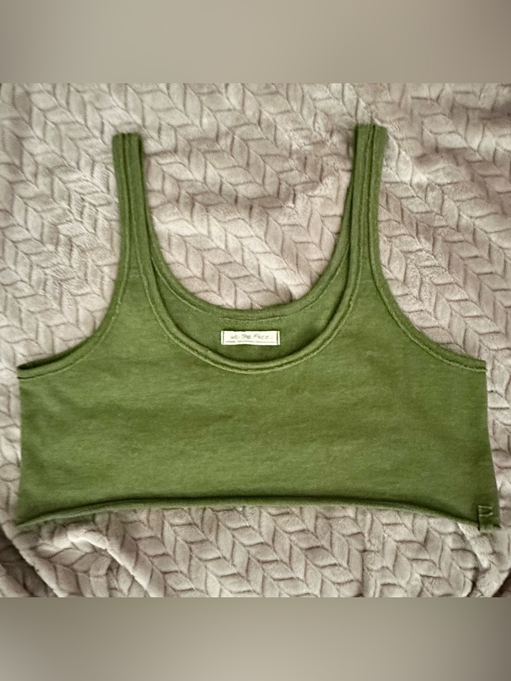 Free People We The Free Heavyweight Tank Style 67852087 Sea Serpent size Medium - Picture 3 of 7